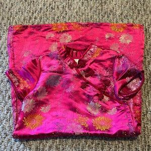 Girls pink traditional chinese dress